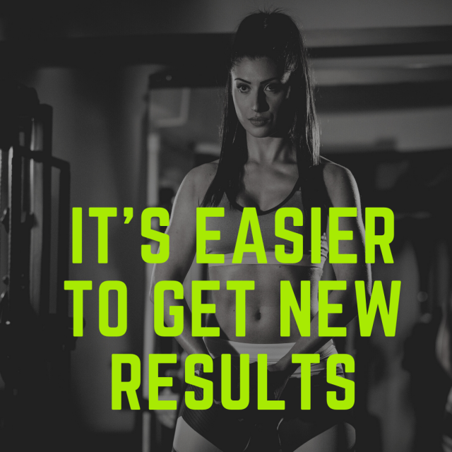 It’s easier to get new results